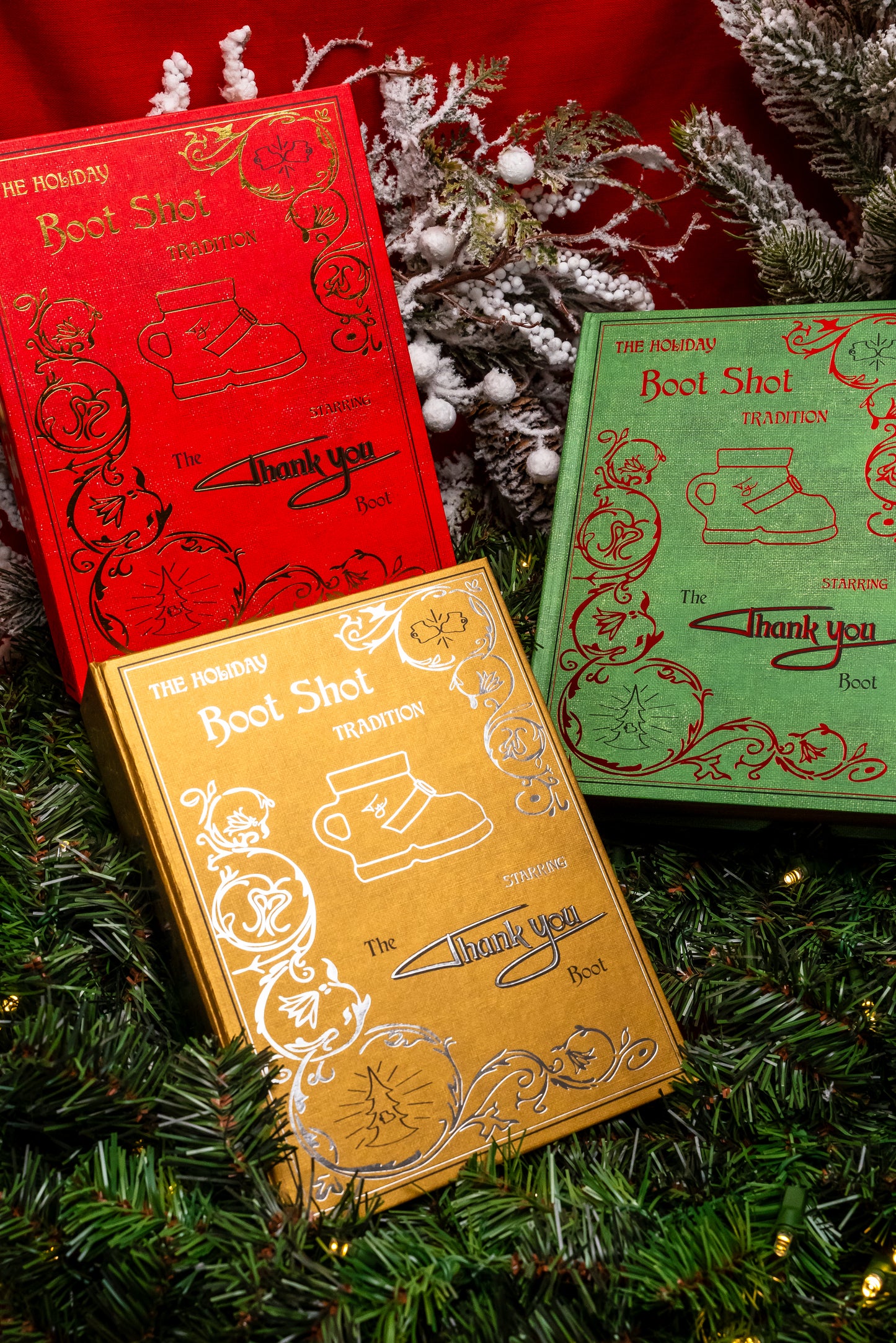 🥾SOLD OUT 📒* The Holiday Boot Shot Box 3rd Edition - Gold