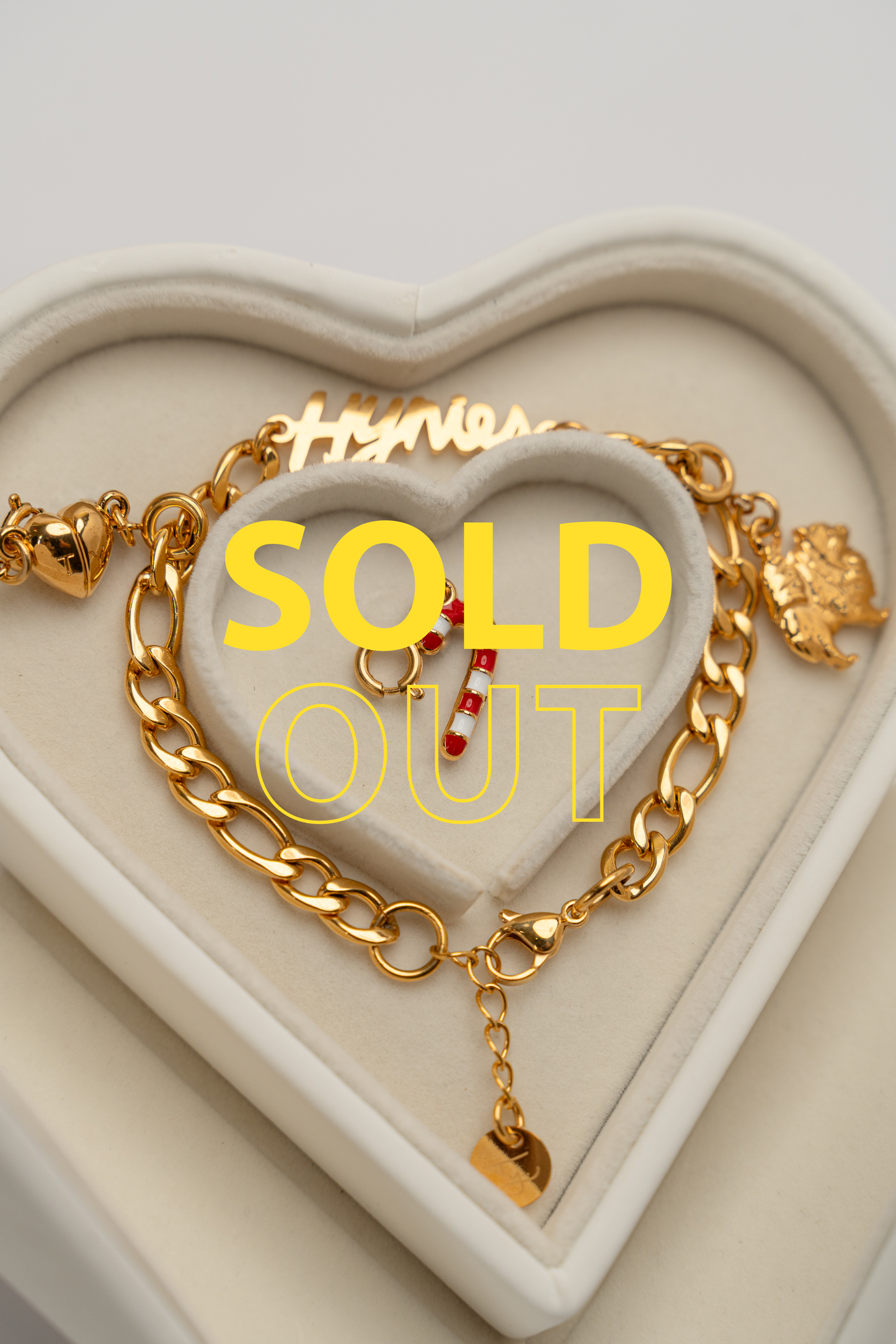 π« SOLD OUT ππΎπ* Combo Hynies Bracelet + Magnetic Heart "Connections" Charm + "Fur Baby" Charm + Candy Cane "Holiday" Charm