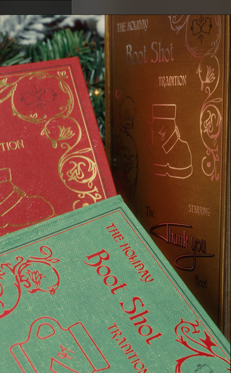 🥾SOLD OUT 📒* The Holiday Boot Shot Box 3rd Edition - Gold