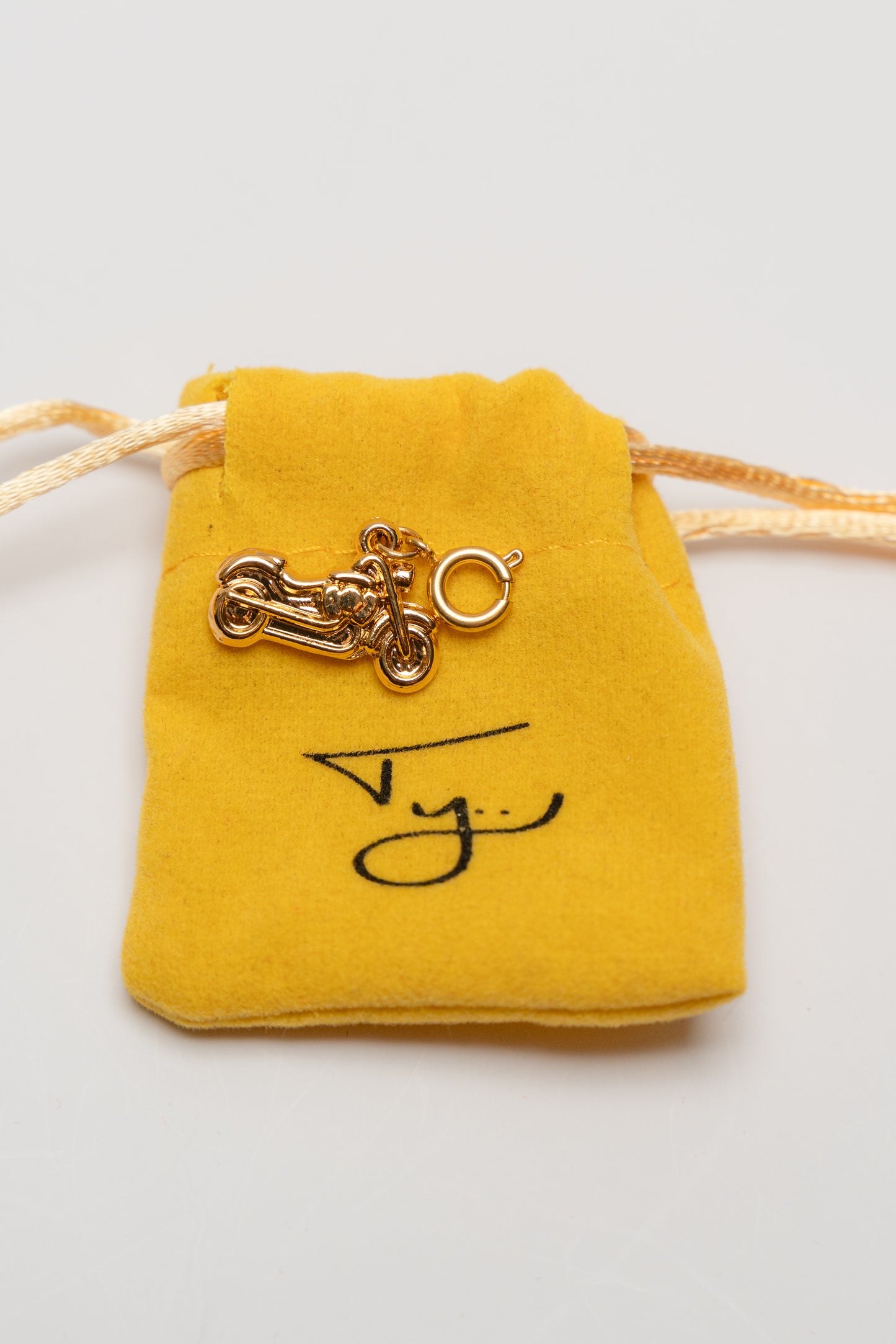 🏍️ SOLD OUT 🔥* - Motorcycle "Personal Passion" Charm - Gold