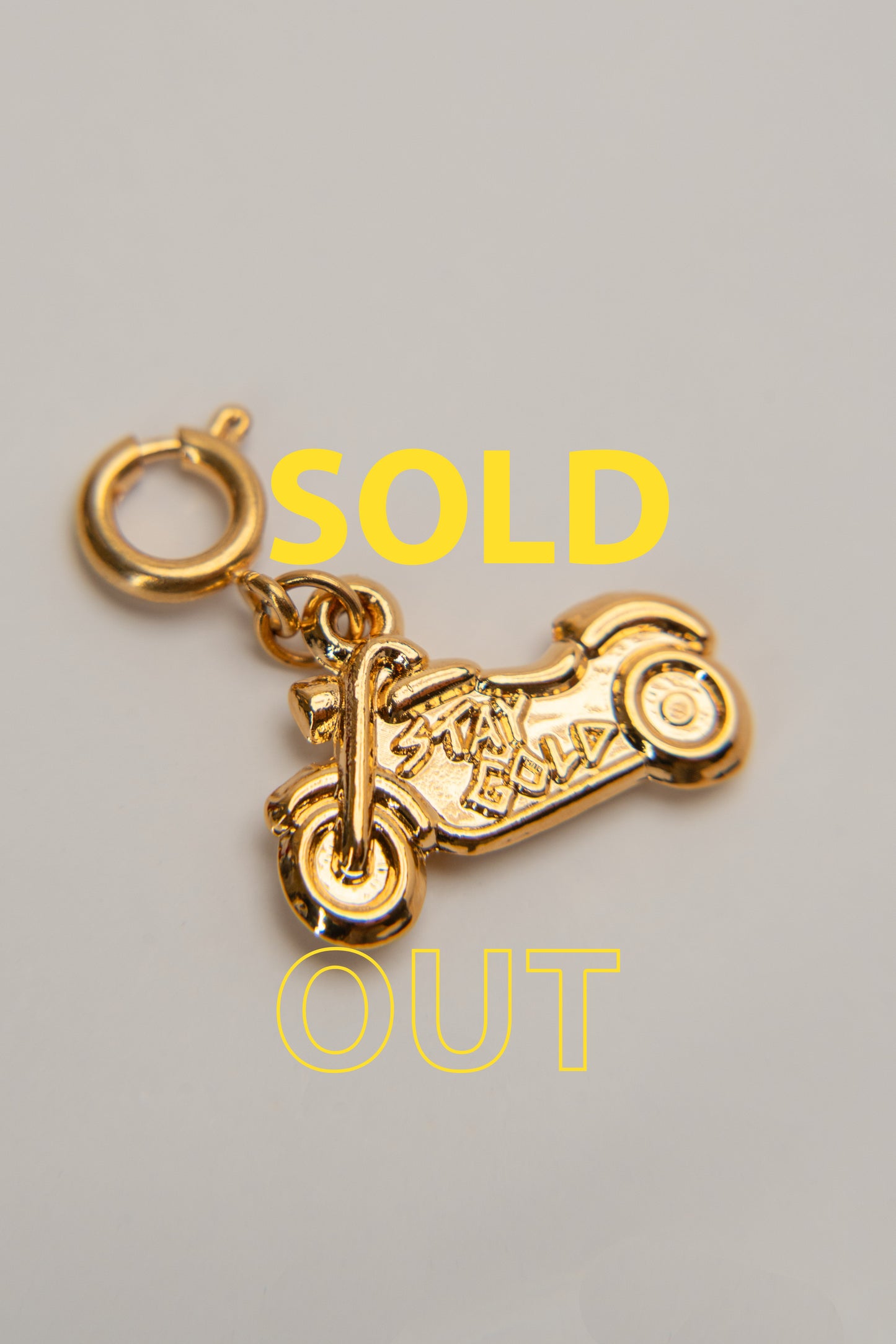 🏍️ SOLD OUT 🔥* - Motorcycle "Personal Passion" Charm - Gold
