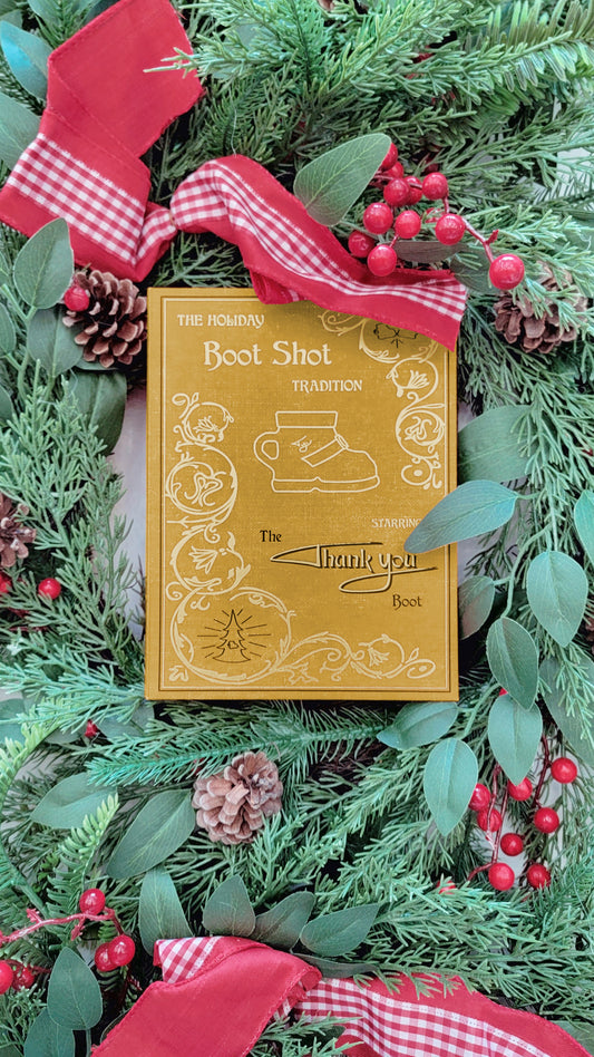 *🥾IN STOCK📒* The Holiday Boot Shot Box 3rd Edition - Gold