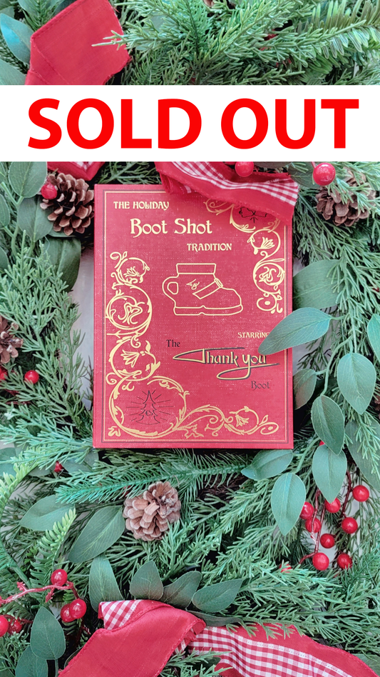 *🥾 In Stock! 📕 The Holiday Boot Shot 1st Edition - Red